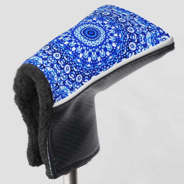 Putter-Abdeckungs-Mandala Mehndi Art G403 Golf Headcover (3/4 Vorderseite)