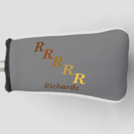 Putter Cover - Steppbriefe und Name Golf Headcover