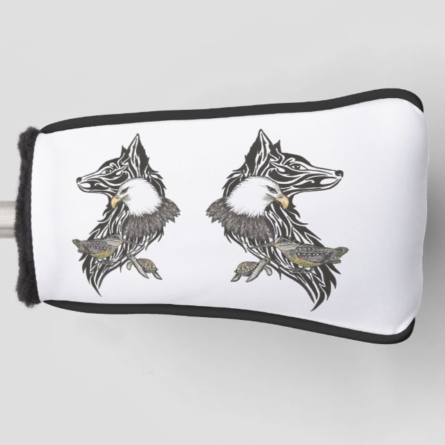 Putter Cover Tierführungen Golf Headcover (Vorderseite)