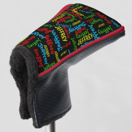 Putter mit wiederholenden Namen Golf Headcover