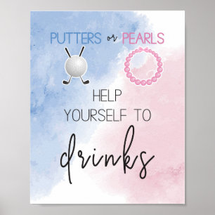 Putter oder Perlen Bedienen Sie sich am Getränkesc Poster