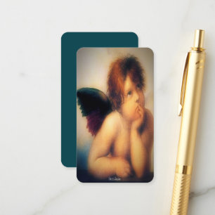 Putti Angel mit Gebet Begleitkarte