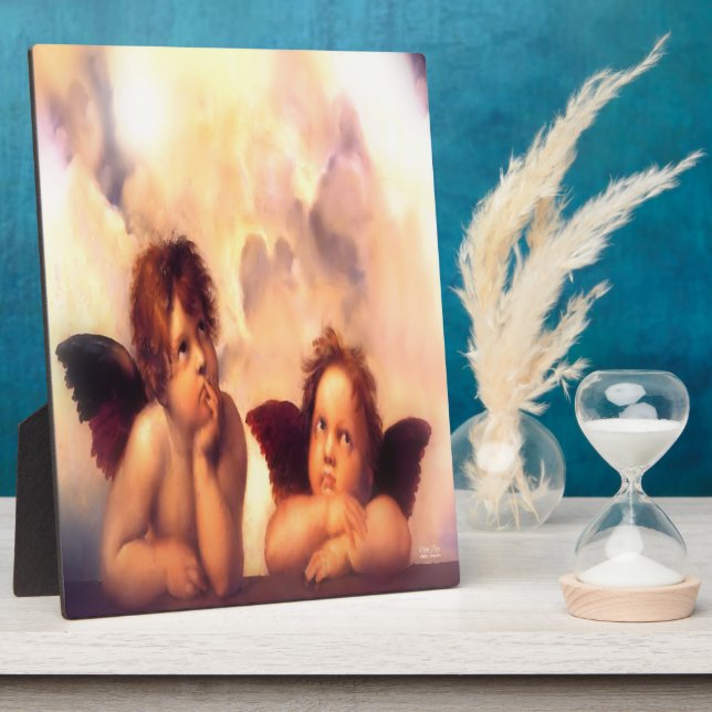 Putti Pair of Angels Fotoplatte (Seite)
