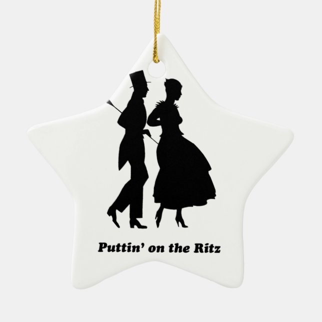 Puttin auf dem Ritz Keramikornament (Vorne)