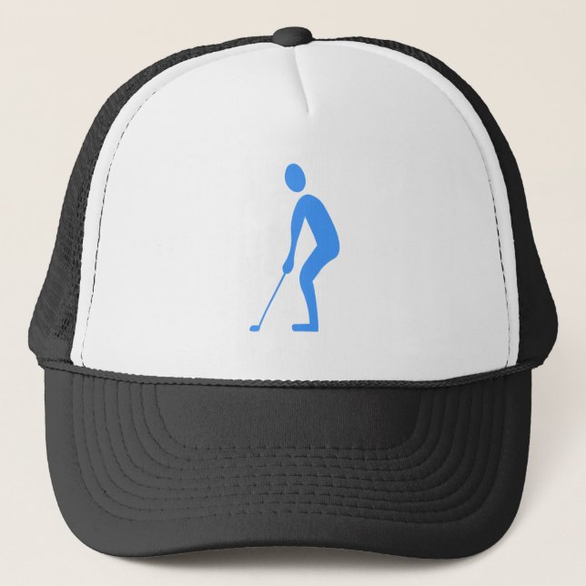Putting - Baby Blue Truckerkappe (Vorderseite)