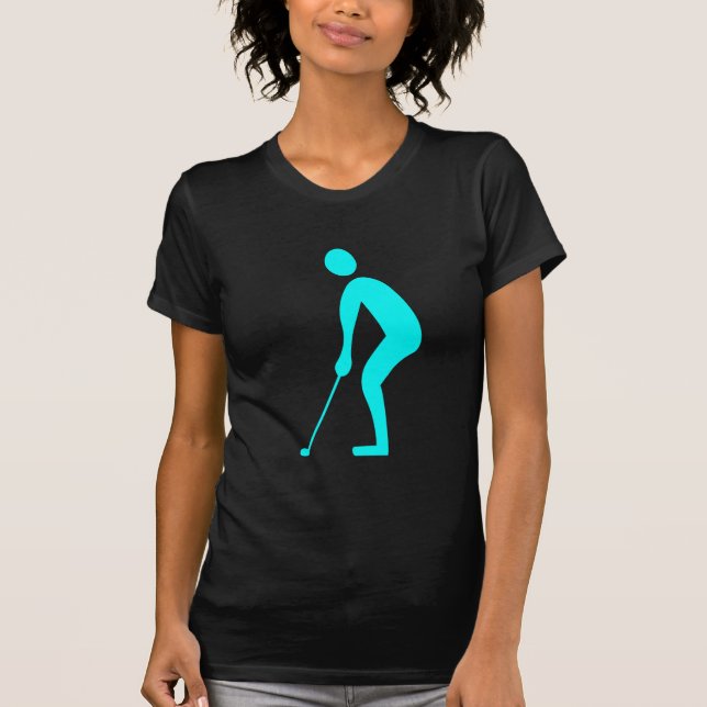 Putting - Cyan T-Shirt (Vorderseite)