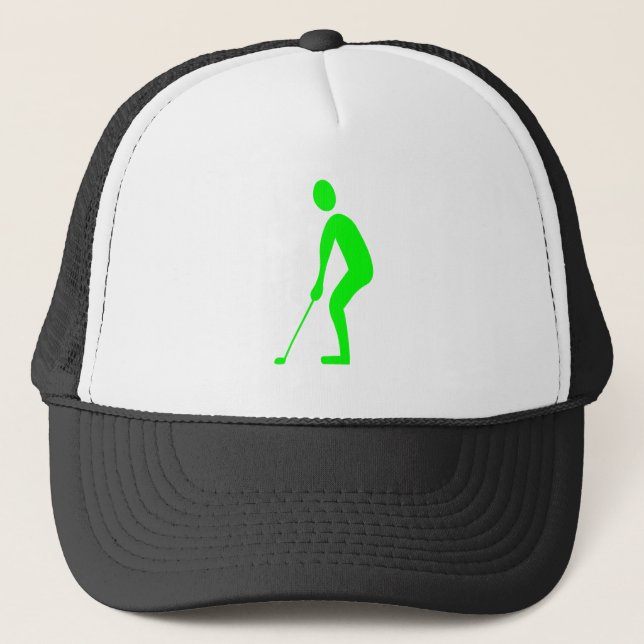 Putting - Green Truckerkappe (Vorderseite)