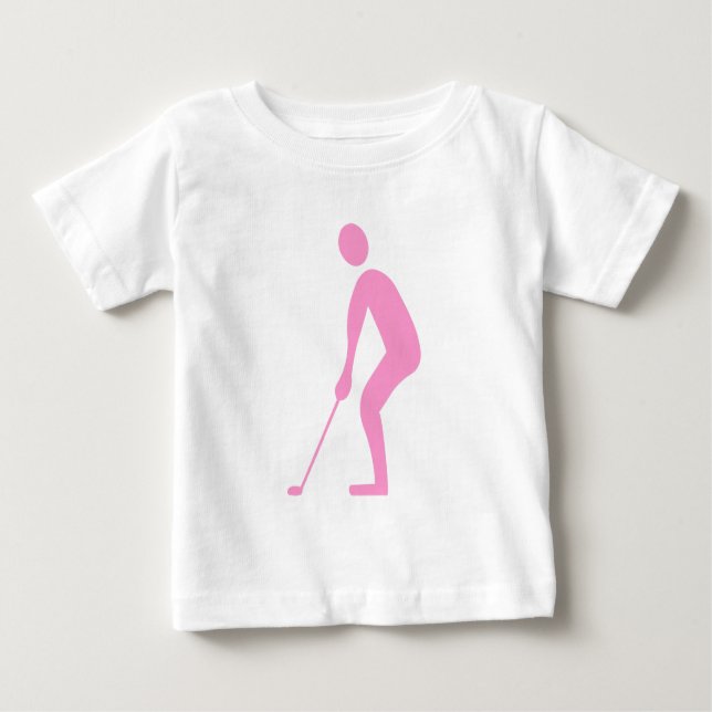 Putting - Pink Baby T-shirt (Vorderseite)