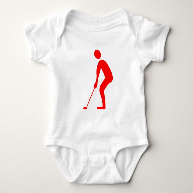 Putting - Red Baby Strampler (Vorderseite)