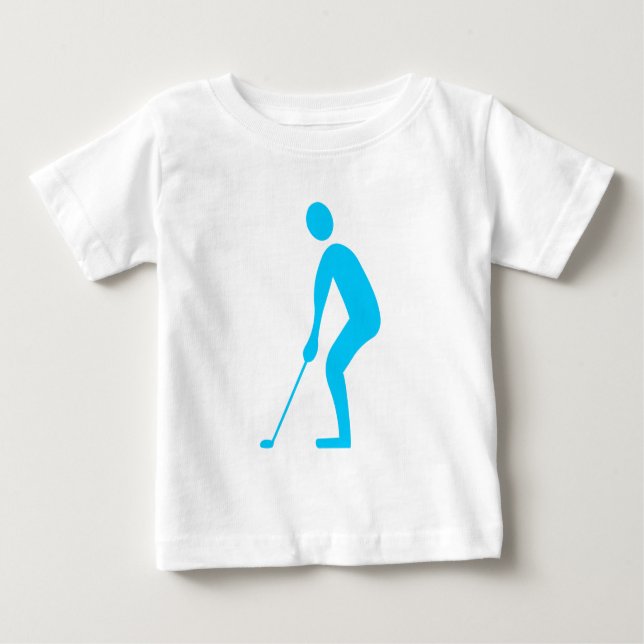 Putting - Sky Blue Baby T-shirt (Vorderseite)