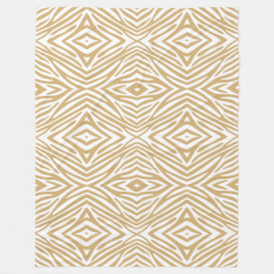Putty Neutral Zebra Fleecedecke