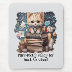 putzfertig für die Rückkehr zur Schule Mousepad