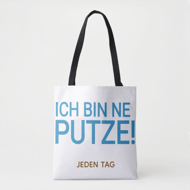 Putzfrau Spruch funny putzen Tasche (Vorderseite)