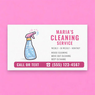 Putzservice Pink Maid Visitenkarte