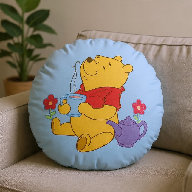 Puuh Rundes Kissen (Von Creator hochgeladen)