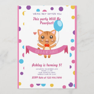 Puurfect Party Kitty Einladung