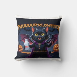 Puurrrlloween – Gato Vampiro Halloween Divertido Kissen