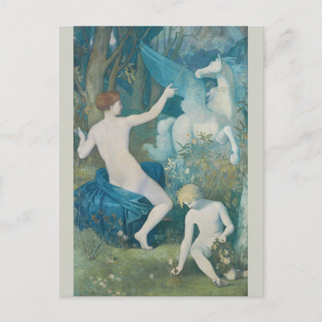 Puvis de Chavannes Fantasy CC0111 Dreamlike Postkarte (Vorderseite)