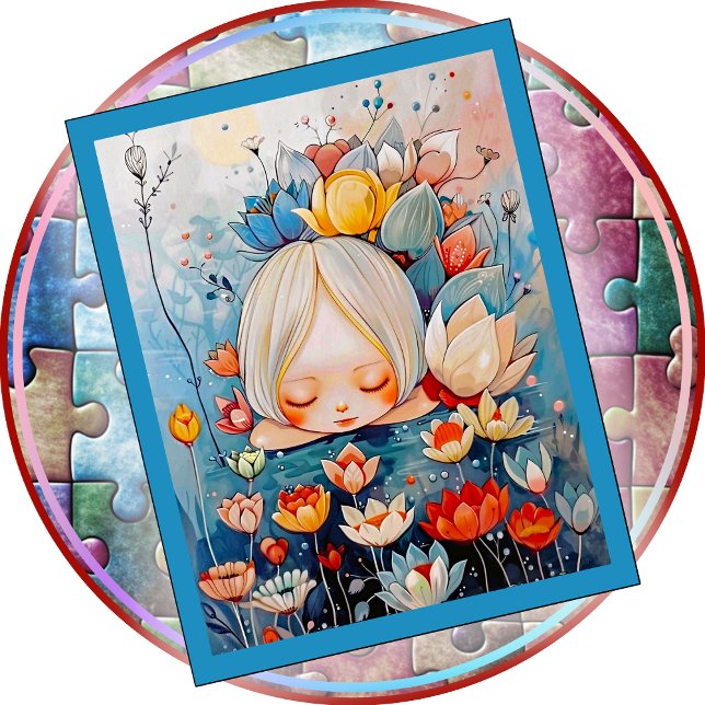 PUZZEL - Alle schönen Blumen (Kindgröße) (A Jigsaw Puzzle entitled "All the Pretty Flowers"'. Several sizes and piece count available.)