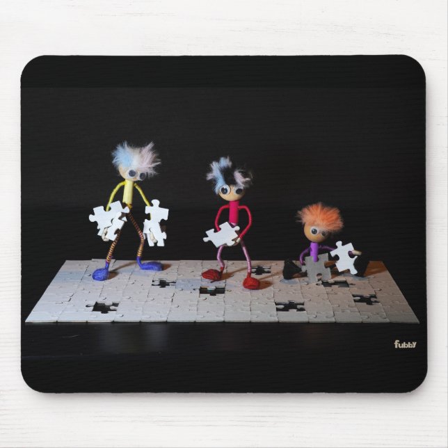 Puzzel humor met de Fubby's. Mousepad (Vorne)
