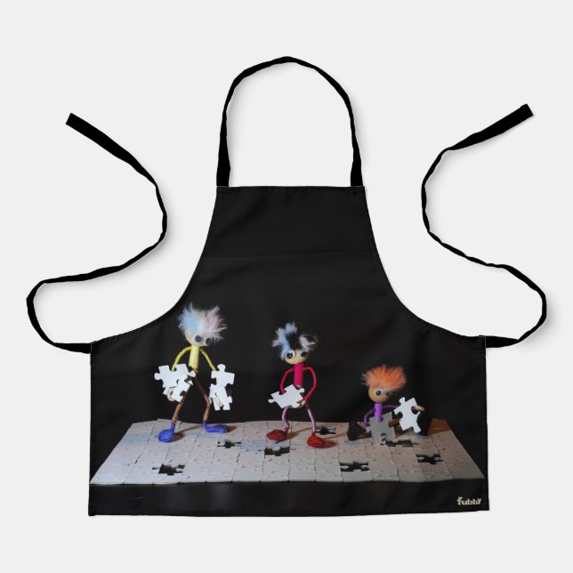 Puzzel humor met de Fubby's. Schürze (Vorderseite)