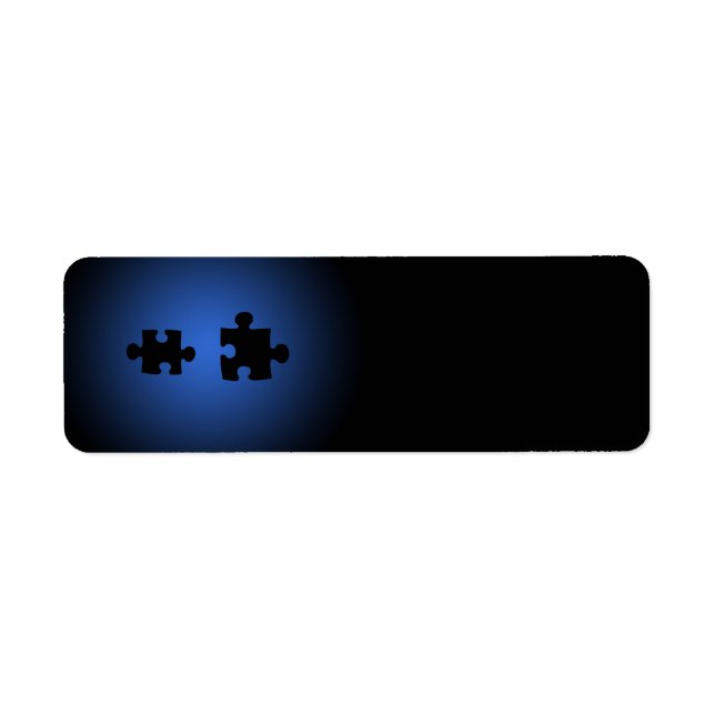 Puzzle649 PUZZLE PIECES BLACKS BLUES DIGITALE WALL (Vorne)