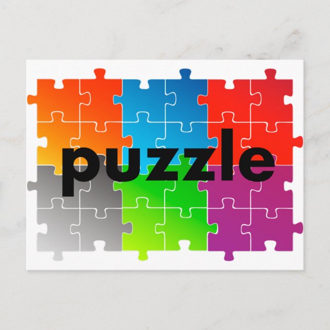 puzzle パズル postkarte (Vorderseite)