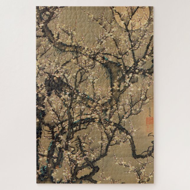 PUZZLE 動 植 綵 絵(8)梅 晧 ,   花 (Vertical)