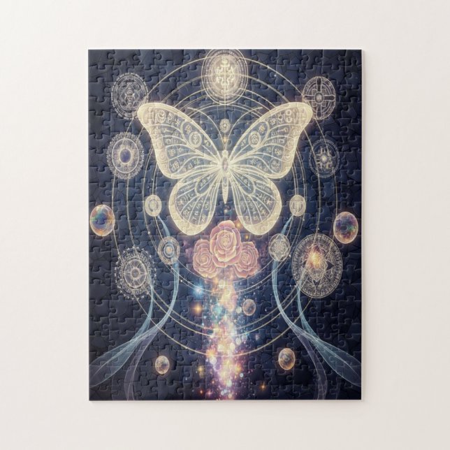 PUZZLE 宇宙の叡智 黄金の蝶と神聖幾何学 (Vertical)