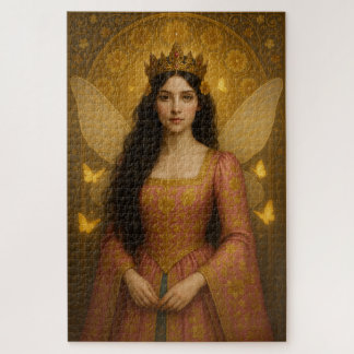 Puzzle 005_A fairy princess in rose pink.