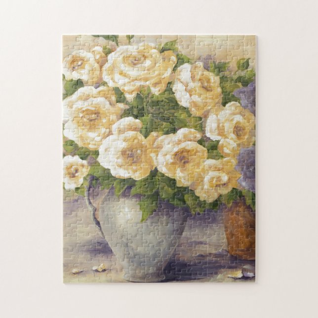 Puzzle 0548 Roses jaunes à Pitcher (Vertical)