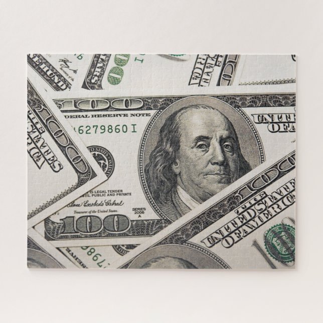 Puzzle 100 Dollar Banknoten (Horizontal)
