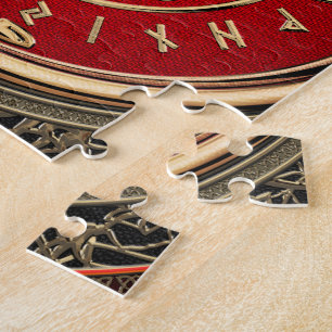 Puzzle [100] Vegvisir - Viking Gold Magic Runic Compass