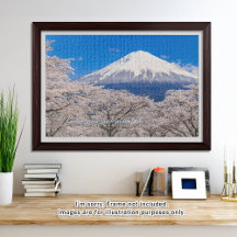 [1014] Mt.Fuji – A White Peak Floating in Blossoms