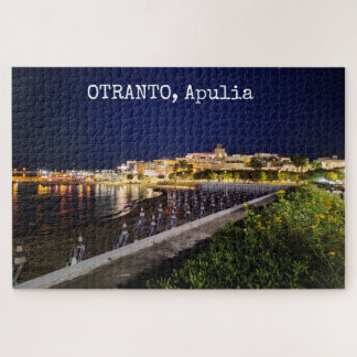 Puzzle 1014 pièces Otranto personnalisé par nuit, Pouille