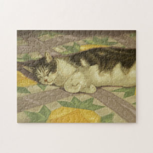 Puzzle 1149 Chat sur surface composée