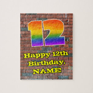 Puzzle 12e anniversaire : Arc en ciel inspiré par les gra