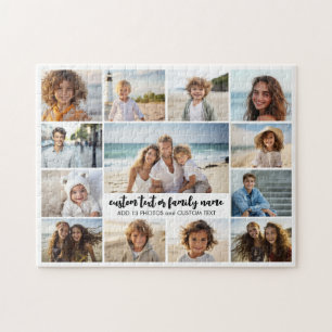 Puzzle 13 Collage de photos avec le texte Famille au cent