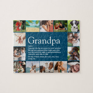 Puzzle 14 Photo Meilleur Grand-Père, Papa, Grand-Papa Déf