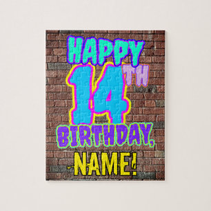 Puzzle 14e anniversaire ~ Amusant, Graffiti urbain inspir