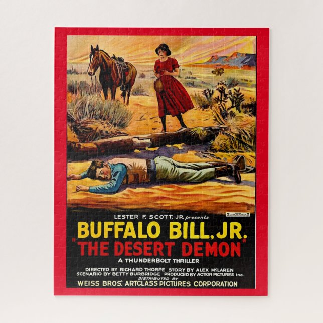 Puzzle 1925 Buffalo Bill, Jr. - affiche du film Démon du  (Vertical)