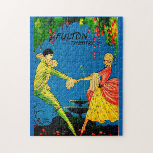 Puzzle 1927 Le programme Fulton Theatre couvre l'art