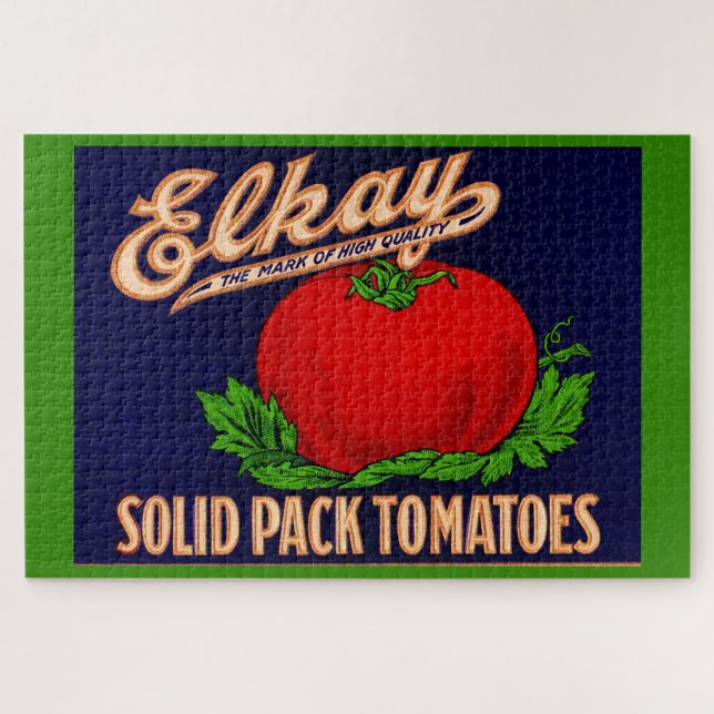 Puzzle 1930 Elkay Solid Pack Tomates peut étiquette (Horizontal)