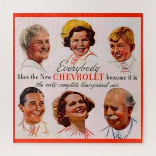 Puzzle 1930 Tout Le Monde Aime Chevrolet