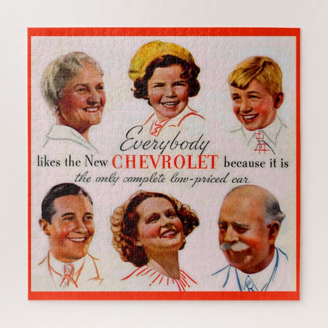 Puzzle 1930 Tout Le Monde Aime Chevrolet (Vertical)