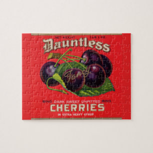 Puzzle 1930s Cerises innombrables dans le sirop lourd peu