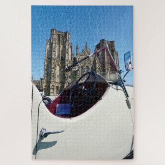 Puzzle 1934 Riley 9 Lynx Tourer à Wells Cathedral