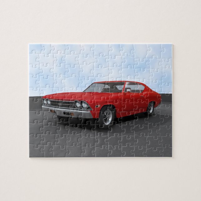 Puzzle:1969 Chevelle SS: Roter Finish (Horizontal)