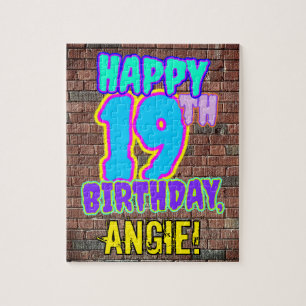 Puzzle 19e anniversaire ~ Amusant, Graffiti urbain inspir
