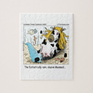 Puzzle 1/2 Vache 1/2 Sirène Moomaid Drôle